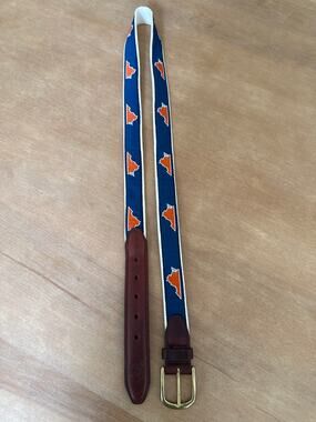 State Traditions Gameday Virginia Charlottesville XL Leather Belt UVA